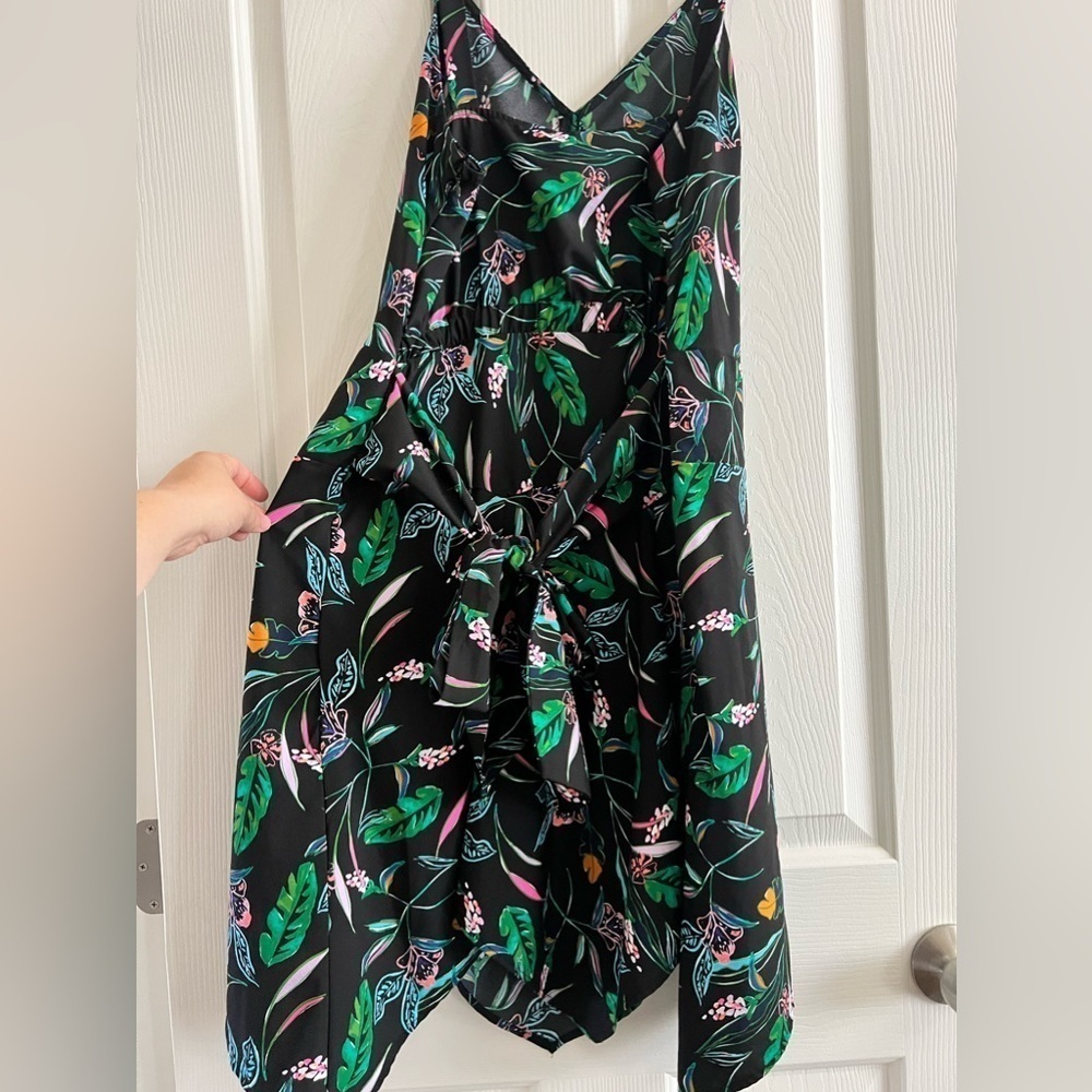 A new day Tropical print dress